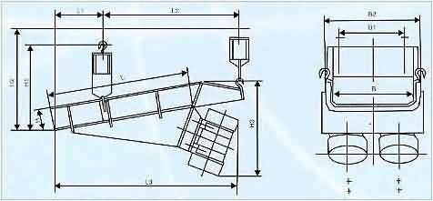 電機(jī)振動給料機(jī)外形圖